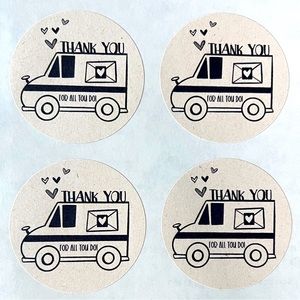30 USPS Thank You Stickers